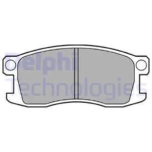 LP195 DELPHI Комплект тормозных колодок, дисковый тормоз (фото 1)