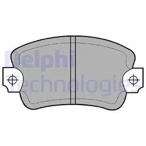 LP197 DELPHI Комплект тормозных колодок, дисковый тормоз (фото 1)