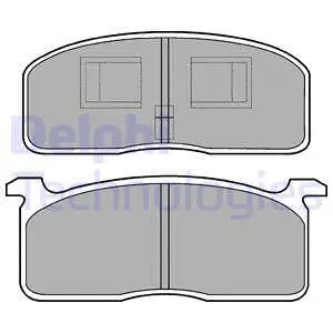 LP199 DELPHI Комплект тормозных колодок, дисковый тормоз (фото 1)