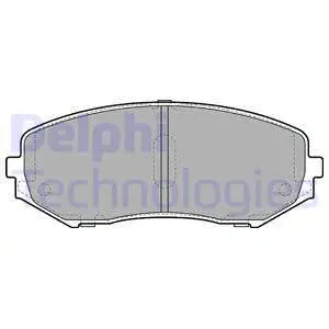 LP2001 DELPHI Комплект тормозных колодок, дисковый тормоз (фото 1)