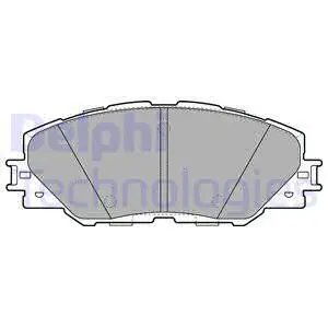 LP2003 DELPHI Комплект тормозных колодок, дисковый тормоз (фото 1)
