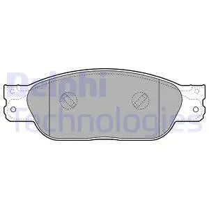 LP2020 DELPHI Комплект тормозных колодок, дисковый тормоз (фото 1)