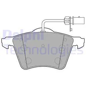 LP2021 DELPHI Комплект тормозных колодок, дисковый тормоз (фото 1)