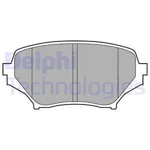 LP2026 DELPHI Комплект тормозных колодок, дисковый тормоз (фото 1)