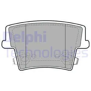 LP2035 DELPHI Комплект тормозных колодок, дисковый тормоз (фото 1)