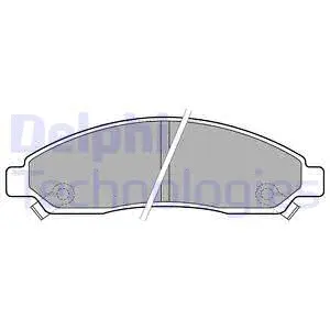 LP2037 DELPHI Комплект тормозных колодок, дисковый тормоз (фото 1)