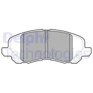 LP2038 DELPHI Комплект тормозных колодок, дисковый тормоз (фото 1)