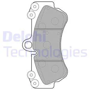 LP2057 DELPHI Комплект тормозных колодок, дисковый тормоз (фото 1)