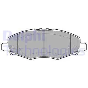 LP2059 DELPHI Комплект тормозных колодок, дисковый тормоз (фото 1)