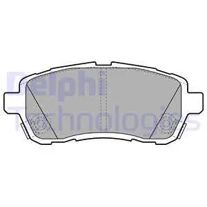 LP2069 DELPHI Комплект тормозных колодок, дисковый тормоз (фото 1)