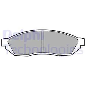 LP208 DELPHI Комплект тормозных колодок, дисковый тормоз (фото 1)