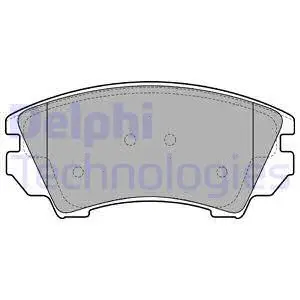 LP2081 DELPHI Комплект тормозных колодок, дисковый тормоз (фото 1)