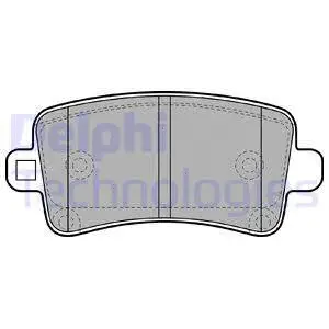 LP2084 DELPHI Комплект тормозных колодок, дисковый тормоз (фото 1)