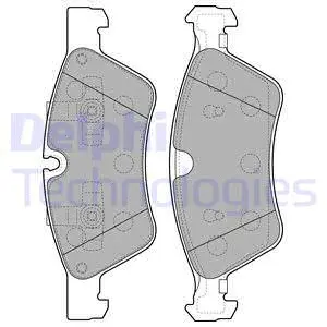 LP2125 DELPHI Комплект тормозных колодок, дисковый тормоз (фото 1)