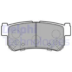 LP2127 DELPHI Комплект тормозных колодок, дисковый тормоз (фото 1)