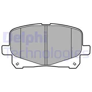 LP2129 DELPHI Комплект тормозных колодок, дисковый тормоз (фото 1)