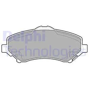 LP2143 DELPHI Комплект тормозных колодок, дисковый тормоз (фото 1)