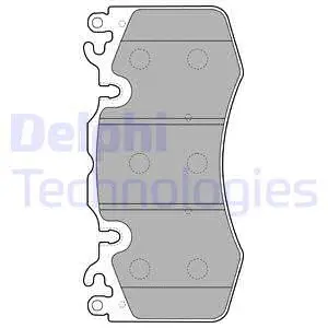 LP2187 DELPHI Комплект тормозных колодок, дисковый тормоз (фото 1)