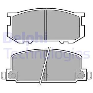 LP220 DELPHI Комплект тормозных колодок, дисковый тормоз (фото 1)