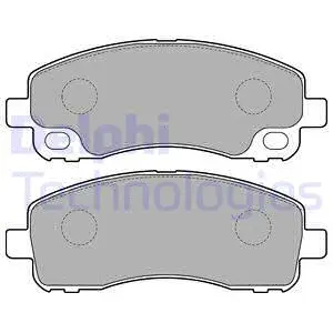 LP2204 DELPHI Комплект тормозных колодок, дисковый тормоз (фото 1)