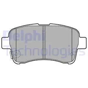 LP2205 DELPHI Комплект тормозных колодок, дисковый тормоз (фото 1)
