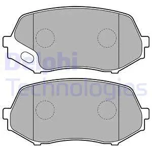 LP2208 DELPHI Комплект тормозных колодок, дисковый тормоз (фото 1)