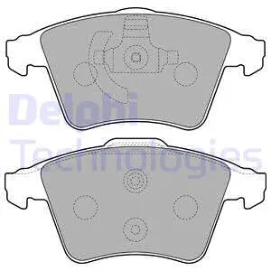 LP2224 DELPHI Комплект тормозных колодок, дисковый тормоз (фото 1)