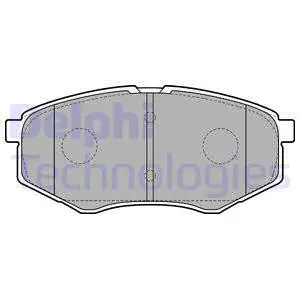 LP2227 DELPHI Комплект тормозных колодок, дисковый тормоз (фото 1)