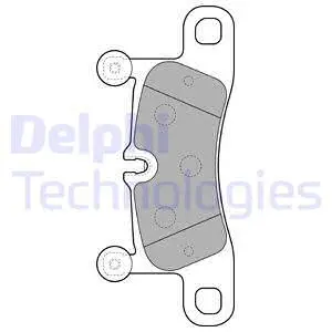 LP2233 DELPHI Комплект тормозных колодок, дисковый тормоз (фото 1)