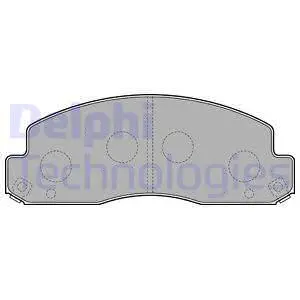 LP2243 DELPHI Комплект тормозных колодок, дисковый тормоз (фото 1)
