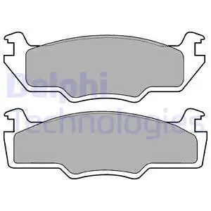 LP225 DELPHI Комплект тормозных колодок, дисковый тормоз (фото 1)