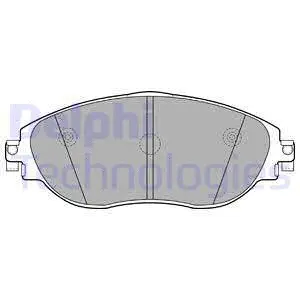 LP2250 DELPHI Комплект тормозных колодок, дисковый тормоз (фото 1)