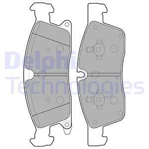 LP2275 DELPHI Комплект тормозных колодок, дисковый тормоз (фото 1)