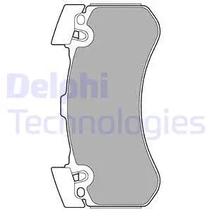 LP2283 DELPHI Комплект тормозных колодок, дисковый тормоз (фото 1)
