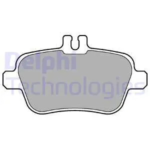 LP2289 DELPHI Комплект тормозных колодок, дисковый тормоз (фото 1)