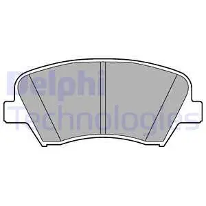 LP2293 DELPHI Комплект тормозных колодок, дисковый тормоз (фото 1)