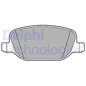 LP2297 DELPHI Комплект тормозных колодок, дисковый тормоз (фото 1)