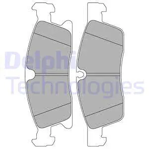 LP2298 DELPHI Комплект тормозных колодок, дисковый тормоз (фото 1)
