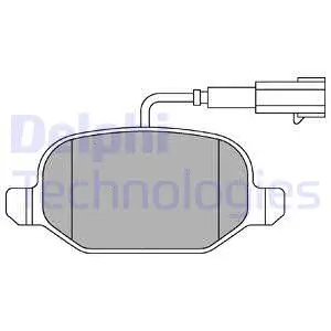 LP2300 DELPHI Комплект тормозных колодок, дисковый тормоз (фото 1)