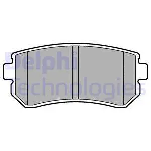 LP2303 DELPHI Комплект тормозных колодок, дисковый тормоз (фото 1)