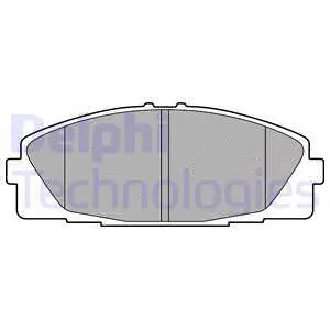 LP2473 DELPHI Комплект тормозных колодок, дисковый тормоз (фото 1)