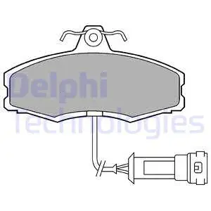 LP249 DELPHI Комплект тормозных колодок, дисковый тормоз (фото 1)