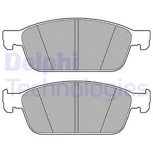 LP2495 DELPHI Комплект тормозных колодок, дисковый тормоз (фото 1)