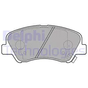 LP2497 DELPHI Комплект тормозных колодок, дисковый тормоз (фото 1)