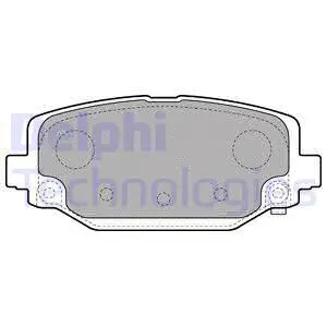 LP2499 DELPHI Комплект тормозных колодок, дисковый тормоз (фото 1)