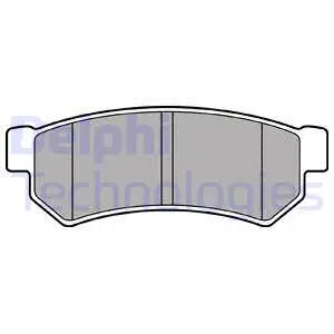 LP2502 DELPHI Комплект тормозных колодок, дисковый тормоз (фото 1)