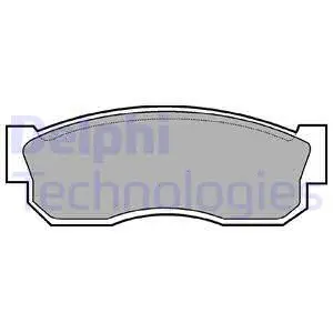 LP261 DELPHI Комплект тормозных колодок, дисковый тормоз (фото 1)