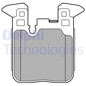 LP2660 DELPHI Комплект тормозных колодок, дисковый тормоз (фото 1)