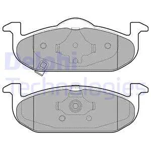 LP2695 DELPHI Комплект тормозных колодок, дисковый тормоз (фото 1)