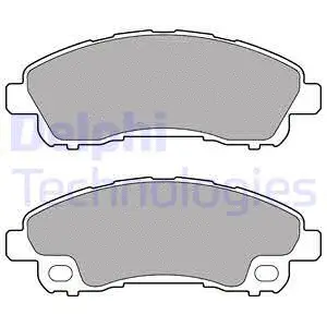 LP2716 DELPHI Комплект тормозных колодок, дисковый тормоз (фото 1)